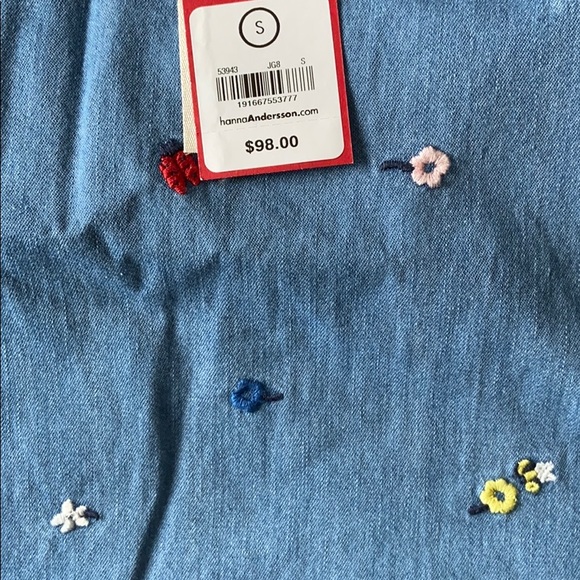 Hanna Andersson Embroidered Chambray Dress - Picture 8 of 14